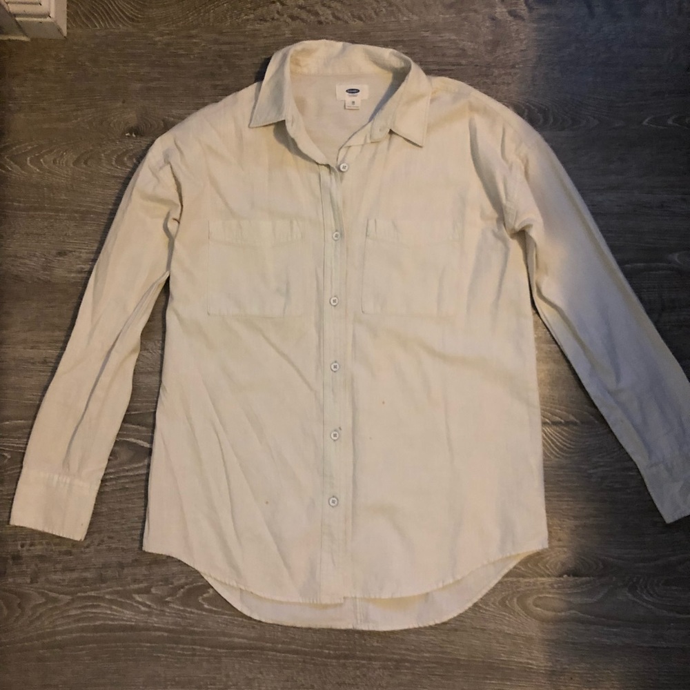 Light wash button up